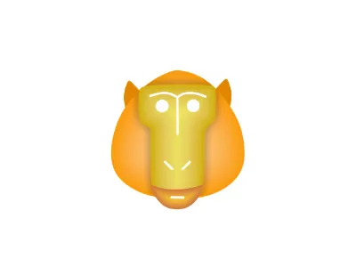MONKEY HEAD animal illustration logo monkey type vector