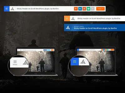 Sticky Header on Scroll header logo plugin post title social sticky sticky header wordpress