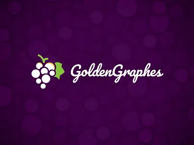 Golden Graphes Logo WIP golden grape identity illustration logo vector winelogo wip