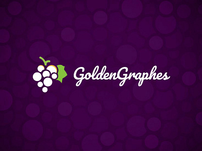 Golden Graphes Logo WIP golden grape identity illustration logo vector winelogo wip