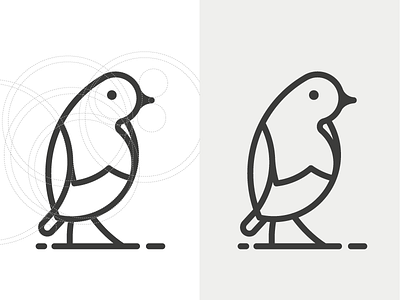 bird bird icon illustration linear logo mark symbol vector