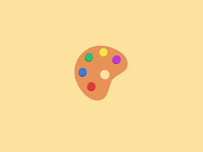 100 DAYS OF ICONS | DAY 65: MICROSOFT PAINT RIP 100 days challenge experiment flat colors graphic design icon design microsoft paint paint pallette