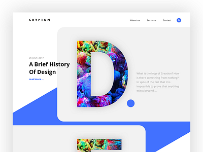 Crypton - landing for creative agency V.2 agency bold creative crypton font landing themeforest trend website wordpress