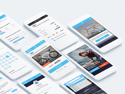 Second Hand Bicycle Marketplace app design mockup motion ui ux web