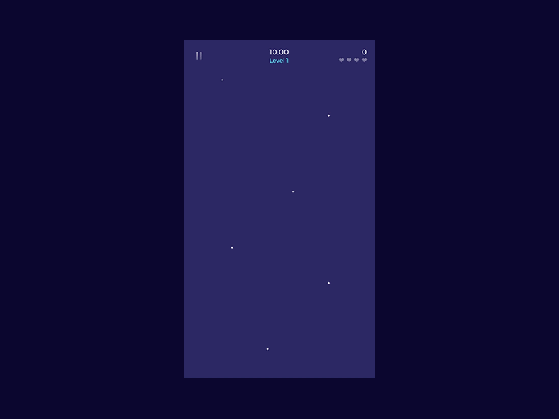 Level 1 animation app fun game game app gif ios level play space stars ui