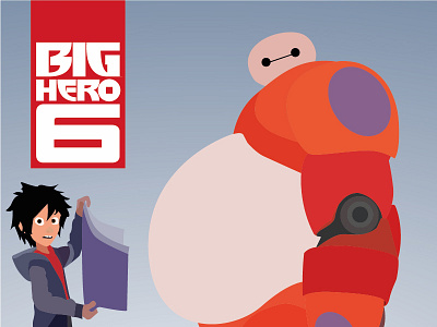 Big hero 6 vector poster 6 big hero poster vector