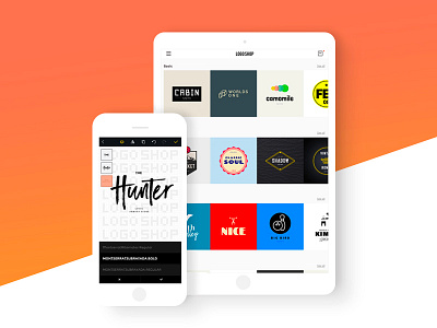 Logo Maker Shop app ios logo producthunt ui ux