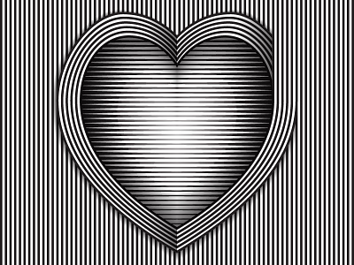 Day99- 'Gratitude' 100days black and white blend tool heart vector