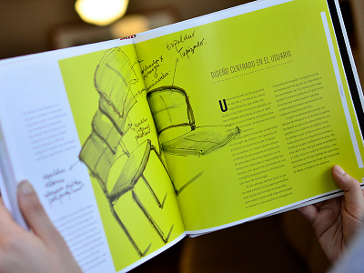 Aula 360º (Inside 2) book chair graphic layout print sketch