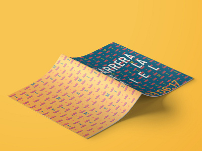 Media Kit branding brochure honey mockup patter running texture