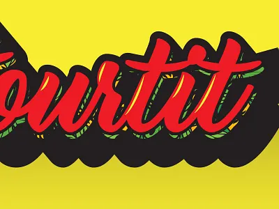 Jungle Fever typography vector