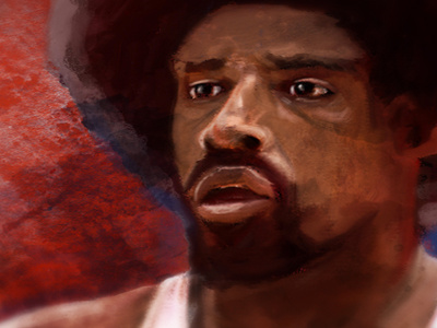 Dr. J Digital Painting basketball digitalpainting drj painting sports sportsart