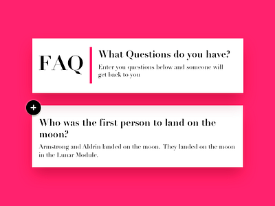 Daily UI #092 - F.A.Q. 092 create new daily ui faq question ui ui 092 ui 100