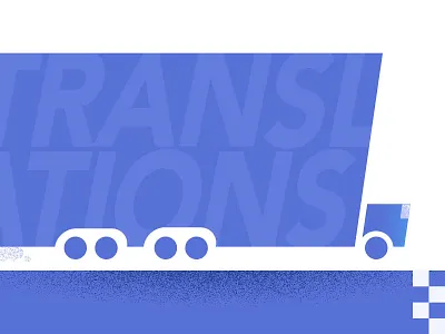 illustration or Unbabel Blog post scale translation truck