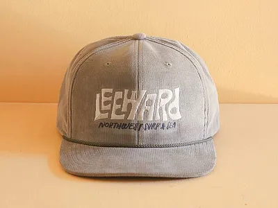 Leeward Surf Hat apparel cut paper hat lettering logo surf type typography