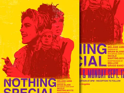 Nothing Special Theatre Poster color graphics poster style vintage warhol