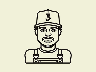 Chance the Rapper Illie chance chance the rapper character hip hop hip hop illies icon illustration line art music rap rapper