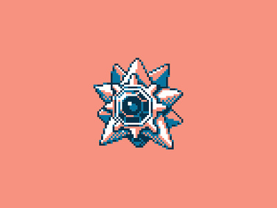 Starmie pixel art pixels pokemon starmie staryu