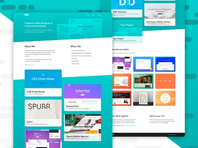 Adam Marsden - Portfolio Site branding logo minimal parallax portfolio web design