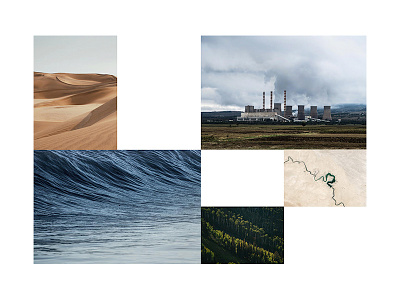 50/50 Climate Project Mood Board design global warming mood mood board photography pollution ui ux website