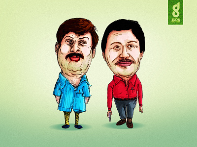 MD and Editor caricature