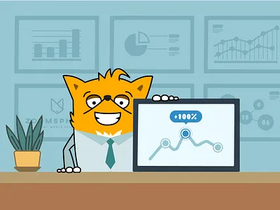 Analytics - FB post analytics fb post fox illustration