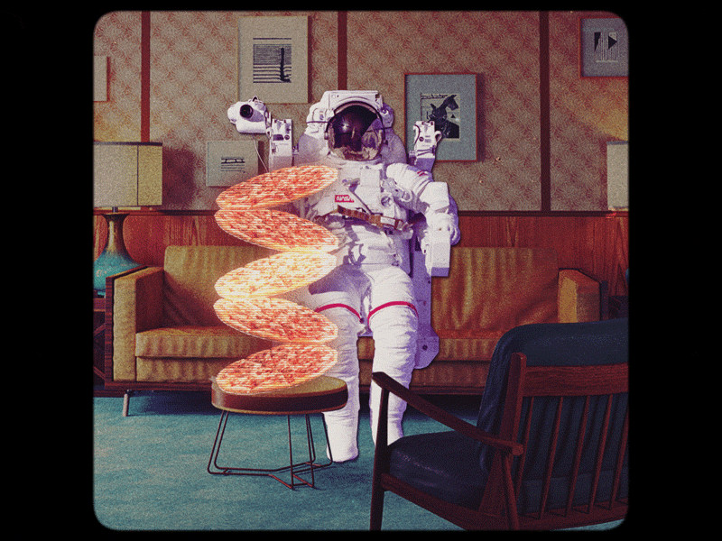 Taking Some Me Time animation collage design gif motion retro surreal vintage