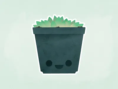 Succulent! plant texture vector