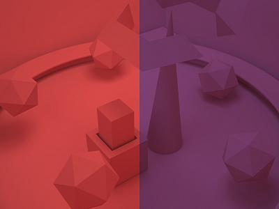 two Color - 01 3d c4d color cores render vray