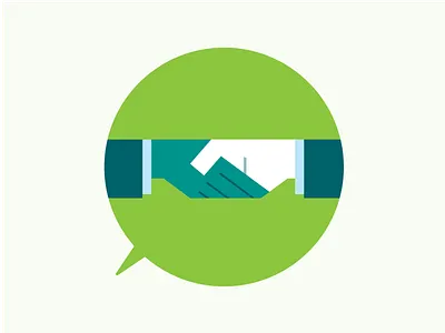 Infographic Element - Handshake color colour flat green handshake icons illustration infographic symbols vector