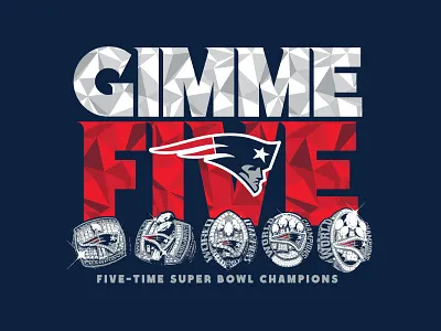 Gimme Five bling fanatics new england patriots nfl patriots rings super bowl