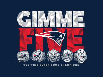 Gimme Five bling fanatics new england patriots nfl patriots rings super bowl