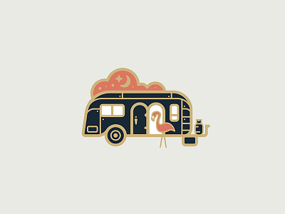 Airstreamy airstream camping flamingo hiking outdoors trailer park