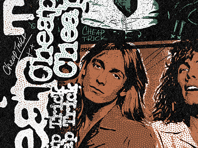 CT band cheap trick grain grit merch music texture