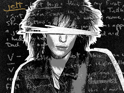 Pose band grain grit jett joan merch music texture