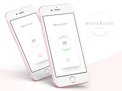 Hotel NFC Idea Door clean design form homepage hotel layout simple typography ui ux web website