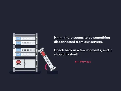 Server Error Page 500 error clean dark flat design minimal proxima soft server simple uiux web design