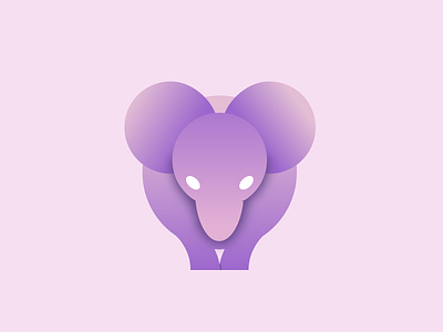 Miss Havisham animal animal logo elephant grid grid logo logo logo grid purple