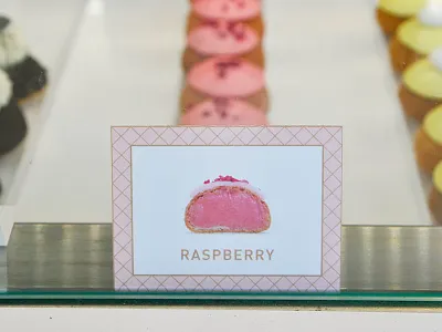 Choux Flavor Labels brand choux cream puff dessert food pastry photography