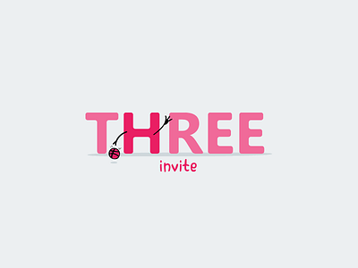 Dribbble x3 Invite (Over) 3 ball dribbble hand invitation invite three