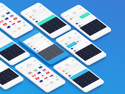 Xchange currency converter ios minimal design sketch ui user interface ux