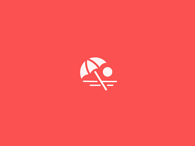 Day 74 - Holiday beach challenge daily holiday hot icon sea sun sunset umbrella vector