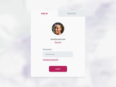 Web app log in screen app live log in login modal sign up web app