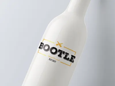 Bootle logo beverages bottle concept label logotype minimalism packaging