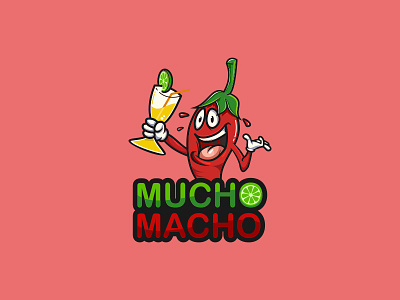 Mucho Macho brand branding character illustration logo mascot