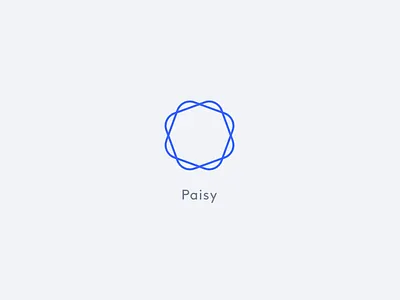 Paisy - Paying Easy app banking app blue brand branding logo logo design round