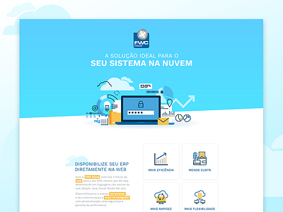 New landing page design cloud computing design landing page ui