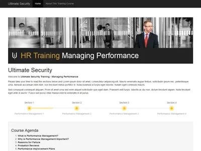 Training Website bootstrap graphic design ui ux web design