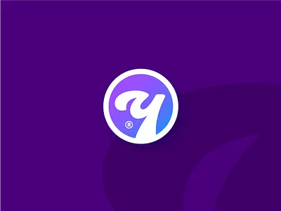 Yogurteria brand calligraphy food frozen ice ice cream logo purple typography yogurt