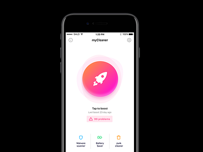 Cleaner app - Home screen app clean cleaner gradient ios